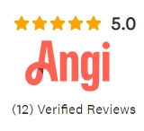 Angi: 12 5-star reviews